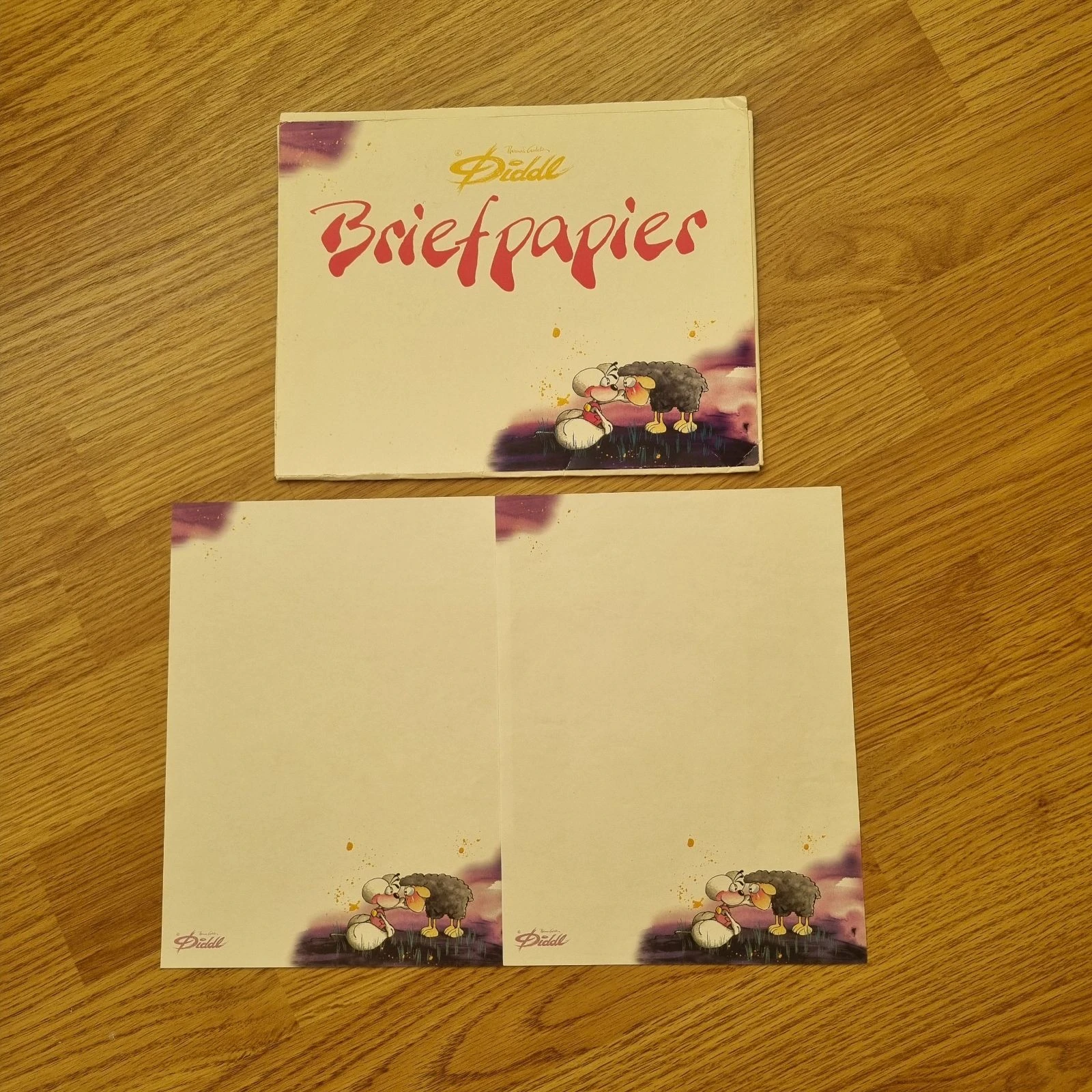 Diddl witte briefpapiermap + 3 briefpapier 27